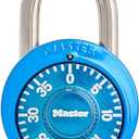 Master Lock Locker Lock, Combination Lock for Gym and School Locker, Blue, 1528D