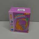 MIDOLA Kids Headphones Cat Ear Wireless Bluetooth 5.3 60H Over Ear, 8H with Led Light Foldable Headset with Aux 3.5mm Mic for Travel Pad Tablet Black