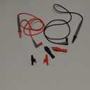 WGGE WG-011 Soft Silicone Test Lead and Safety Alligator Clips,Multimeter Test Leads Kit CAT III 1000V & CAT IV 600V with Threaded Alligator Clip, for Fluke/AstroAI/KAIWEETS/INNOVA Multimeter