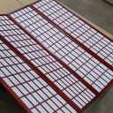 Roundhill Furniture Oriental Shoji 4 Panel Screen Room Divider, Cherry