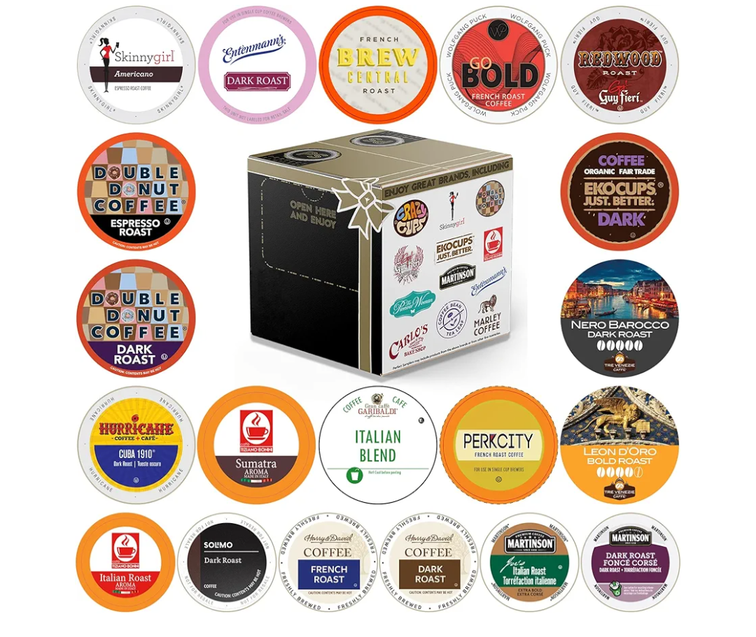 Crazy Cups Extra Caffeine Extra Bold Coffee Variety Pack Sampler