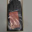 FEIQIAOSH Winter Leather Gloves for Women, Cashmere Lined Touchscreen Gloves for Texting, Premium Soft Sheepskin Warm Glove, Small