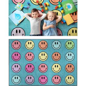 OLEEK Large Classroom Rug Elementary 8x10 - (Washable) Classroom Rugs for Kids Room - Classroom Carpet Elementary - Kids playroom Rug 8 x 10 - Preschool Rugs for Classroom - Schoolgirl Classroom Decor