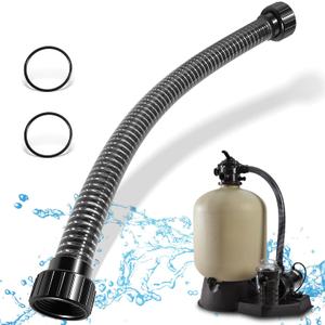 Upgrade 155710 Pump Hose Assembly Pump to Filter Hose Compatible With Pentair Sand Dollar/Sta-Rite Crystal-Flo II Pool/Spa Sand Filters for Above Ground Pools (30" Length)