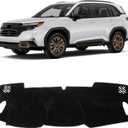 KUST Black Dash Cover for Subaru Forester 2025 2026 Left Hand Driving Polyester Non-Slip Dashboard Pad Carpet Interior Accessories for Forester Custom Dash Mat Dashboard Cover Mat Glare