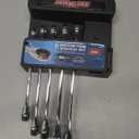 Channellock 38041 Ratcheting Wrench Set Metric On Rack, 6-Piece, Silver