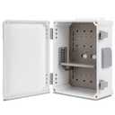 Namunanee Outdoor Electrical Junction Box, ABS Water Resistant Enclosure with Internal Mounting Panel & Hinged Cover (12.6" H x 9.4" L x 5.7" W)