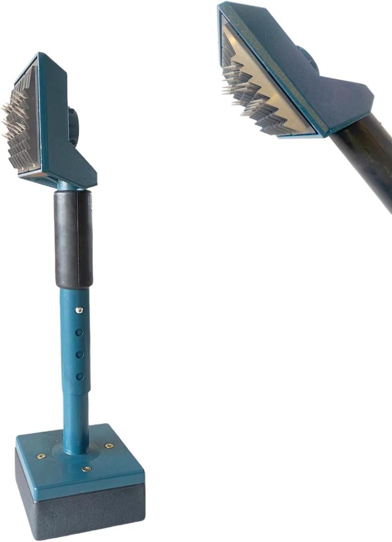 All Metal Carpet Knee Kicker with Telescoping Handle and Padded Cushion, Carpet Stretcher Tool Knee Kicker