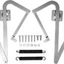 Tactec 55-2 Attic Ladder Hinge Arms with Springs, Suitable for Werner Attic Ladders Manufactured After 2010, Compatible with Werner Mk5, WU2210, W2208, W2210, Heavy Duty Thick Galvanized Material