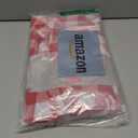 maxmill Rectangle Checkered Tablecloth Waterproof Spillproof Wrinkle Resistant Buffalo Plaid Heavy Weight Table Cloth Gingham Table Cover for Outdoor and Indoor Use, 52 x 70 Inch Red and White