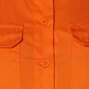 Orange Button-Up Dress Shirt Mojo U.S.A, No Size Mark 