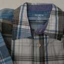 OSHKOSH B'GOSH Boys' Long Sleeve Woven Buttonfront Shirt (4T/4A, Navy Plaid)