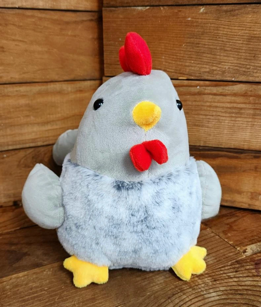 Zaviftie Realistic Soft Chicken Plush Toy Lovely Cuddly Dolls Cartoon Stuffed Animal for Bedroom Office Couch Decoration (Pink)