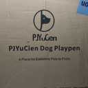 PJYuCien Dog Playpen Plus Storage Bag, 31.3" H 8 Panels Puppy Pen with Square Bottom, Heavy Duty Dog Fence for Puppies/Small Dogs