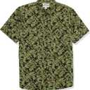 Amazon Essentials Men's Standard-Fit Short-Sleeve Two-Pocket Utility Shirt (Previously Goodthreads) (L)