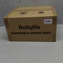 DAILYLIFE 16oz Disposable Coffee Cups with Lids & Sleeves-100 Pack, To Go Coffee Cups, Bulk Thickened Paper Cups for Hot Drinks, Leak Proof & DIY Customizable for Home, Office, Parties and Stores