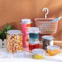 Patelai 16 Pack Same Size Silicone Stretch Lids Thicker Reusable Sturdy Silicone Container Cover, Expandable Food Storage Covers Dishwasher and Freezer Safe 2.6-3.3 Inch(White)