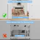 PRObebi Retractable Baby & Dog Gate - Extends to 54" Wide, 34" Tall - Stair, Doorway & Hallway Use, B-white