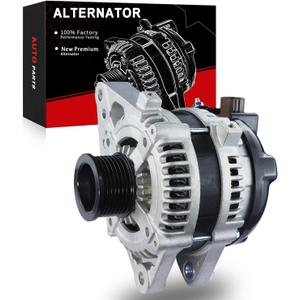 Upgraded Alternator for:-Toyota Tacoma 2005-2015 4.0L V6, 4Runner 2003 2004 2005 2006 2007 2008 2009 4.0L V6, Replacement Alternator, 12V 130Amp 7-Grooves Pulley CW, OE# 27060-0P020 (ALL-NEW)