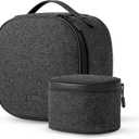 KIWI design P4 Carrying Case Compatible with Meta Quest 3S/3/2/Vision Pro Original Strap and Touch Controllers Accessories, Not for Any Elite/Halo or Battery Strap, Ideal for Travel and Home Storage