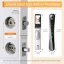 EIYSIE WiFi Deadbolt Lock with Camera & Video Doorbell, 8-in-1 Keyless Lock