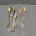 Aisoso Gold Silverware Set for 8, 40-Piece Gold Flatware Set Stainless Steel Cutlery Kitchen Utensil Set Mirror Polished
