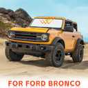 Car Windshield Sun Shade for Blocks UV Rays Sun Visor Protector, Front Window Sunshade Visor Compatible with Bronco 2/4 Door 2021 2022 2023 2024 2025 Interior Accessories