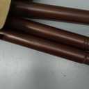 Ausemku Shower Curtain Rod - 32-68 Inch Rustproof Tension Rod, Non-Slip Spring Design, No Drilling Adjustable Curtain Rod for Bathroom, Kitchen, and ClosetBrown