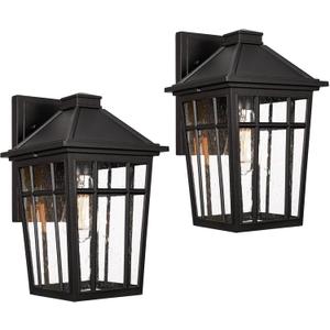 Darkaway 2pcs Outdoor Sconce Lights Wall Light Fixtures, 14inch Large Porch Light Outdoor Wall Anti-Rust Black Aluminum with Glass for Patio Yard Doorway Garage