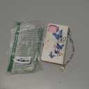 UEEBAI Wallet Case for iPhone 14 6.1 inch, PU Leather Phone Case Kickstand RFID Blocking Flip Case Card Slots Wrist Strap Relief Engraved Pattern Magnetic Closure Flower Folio Case, Blue Butterfly