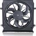 A/C Condenser Radiator Cooling Fan Assembly 55037692AB CH3115143 Compatible with 2004 2005 2006 2007 Jeep Liberty Pickup Truck
