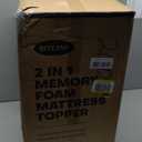 Biteany 5 Inch Mega Support Memory Foam Mattress Topper for Pressure Relief, Dual Layer 2.5" Pillow Top Mattress Topper Plus 2.5" Cooling Gel Infused Memory Foam Mattress Pad (King)