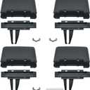 A/C Air Vent Outlet Tab Clip Kit Compatible with Mercedes-Benz W166 ML350 GL350 GL450 4pcs Rear Row Left Right Front Center Control A1668300254