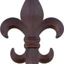 10" Metal Fleur De Lis Wall Plaque / Art with hanger - Rustic Creole Decor