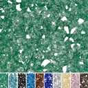 Skyflame 10-Pound Fire Glass for Fireplace Fire Pit and Landscaping, 1/4-Inch Light Green Reflective