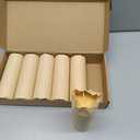 6 Pack Natural Beeswax Pillar Candles 2x6in,360 Hours Long Burning Unscented Beeswax Candles,100% Pure Bees Wax Candles for Home,Emergency,Dripless Pillar Candle Bulk (Yellow)