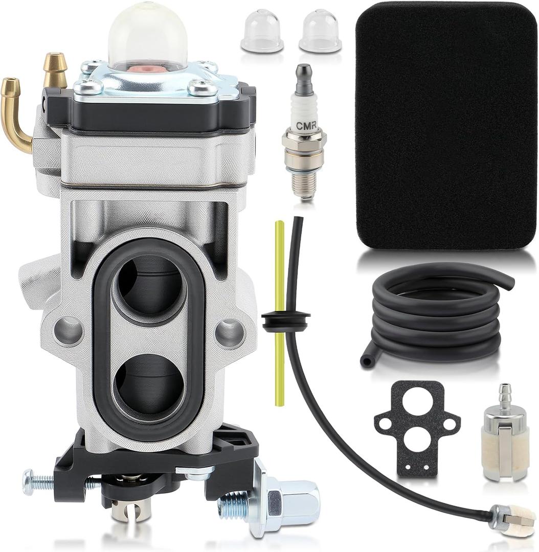 GoaMotors EBZ6500 Carburetor Kit for RedMax Backpack Blower EBZ7001 EBZ5150 EBZ5100 EBZ5150RH EBZ5100RH EBZ6500RH EBZ7001RH EBZ8001 EBZ8001RH EBZ6500 With Air Fuel Filter #848H108100, 505183101