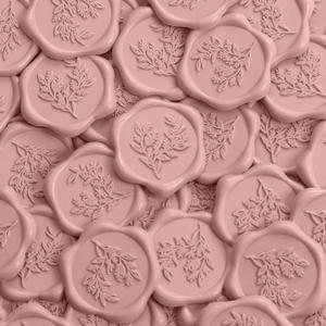 UNIQOOO Wax Seal Stickers - Eucalyptus Wedding Invitation Envelope Seal Stickers, 50 Pcs Self Adhesive Dusty Rose Pink Stickers, Perfect for Invitation, Envelopes, Gift Wrapping, Christmas UNIQOOO Wax Seal Stickers - Eucalyptus Wedding Invitation Envelope Seal Stickers, 50 Pcs Self Adhesive Dusty Rose Pink Stickers, Perfect for Invitation, Envelopes, Gift Wrapping, Christmas