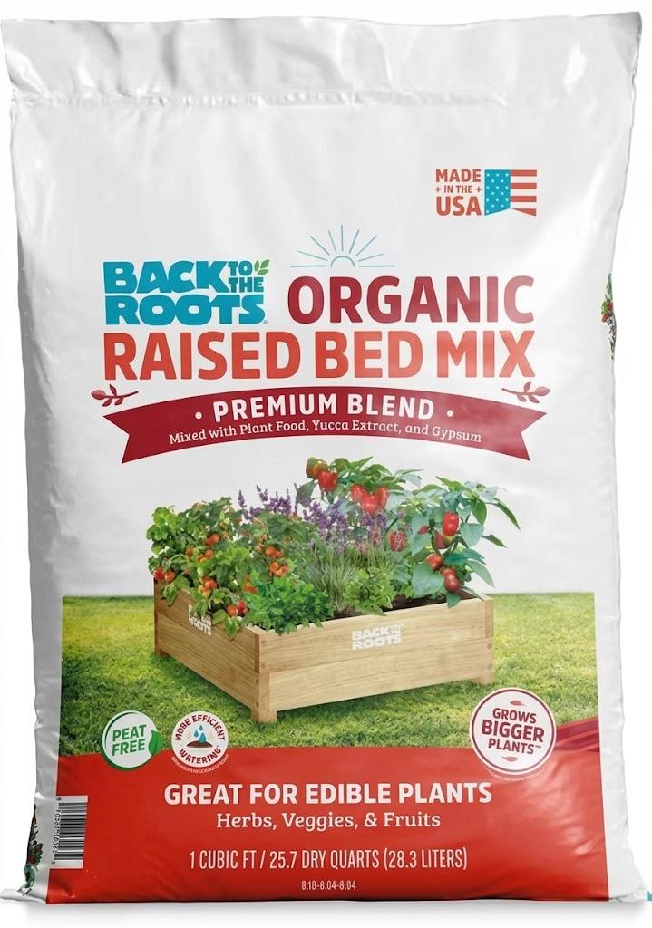 Back to the Roots Organic Bulk Raised Bed Soil Pallet (60 1 cu.ft. Bags) 47015 (EXP 05/11/30)