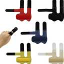 5 Pcs Trigger Finger Splint with Fingertip Wrap Design for Full Protection, Adjustable Brace with Aluminum Support for Arthritis Mallet Finger Splints for Kids and Adults, Breathable Fabric Hand Aid