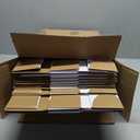 Bulk 1200 Capacity Trading Cards Storage Box, in Total 25 Pack Brown White Cardboard Shipping Boxes for 30000 Count 12pt 2.5x3.5 inch Cards or Sleeved Cards