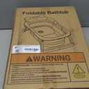 Baby Bathtub, Collapsible Newborn Bathtub for Infant to Toddler 0-24 Months with Soft Cushion and Thermometer,Portable Travel Newborn Tub with No-Slip Feet, Baby Shower Gifts,Grey