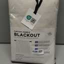 100% Blackout Shield Linen Blackout Curtains for Bedroom 84 Inches Long, Back Tab/Rod Pocket Living Room Drapes, Thermal Insulated Blackout Curtains 2 Panels Set, 50" W x 84" L, Cream