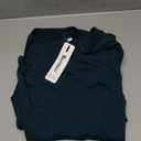 Newshows Women's Summer Square Neck Ribbed Knit Short/Long Sleeve A Line Flowy Midi Dress with Pockets (Medium)