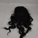 AISI HAIR Black Wig for Women, Long Wavy Lace Hairline Middle Part Synthetic Heat Resistant Wig for Daily Party-26 Inch