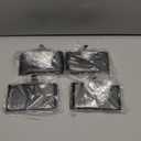 BIRDROCK HOME 4pk Flat Top Holiday Stocking Holder for Mantle | Black Finish with Non-Scratch Base | Fireplace Hook for Christmas Stockings Decor