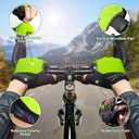 COFIT Anti-Slip Cycling Gloves for Men Women, Touchscreen Breathable Gloves Mountain Bike Gloves for BMX ATV MTB Riding, Road Racing, Bicycle, Climbing, Boating (Medium, 3. Half-finger Green)