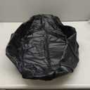 Louis Donné Round Unstuffed Faux Leather Pouf Ottoman Cover, Portable Indoor Outdoor Foot Rest Cover with Invisible Zipper, Sturdy Footstool Cushion Case for Home Patio Balcony Daily Use, Cover Only