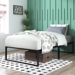 ZINUS Lorelei 14 Inch Metal Platform Bed Frame, Mattress Foundation with Steel Slat Support, No Box Spring Needed, Easy Assembly, Twin, Black