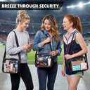 Abbylike 5/10/20 Pcs Clear Crossbody Bag Bulk Stadium Bag Adjustable Strap Transparent Purse for Women Concert Sport Event